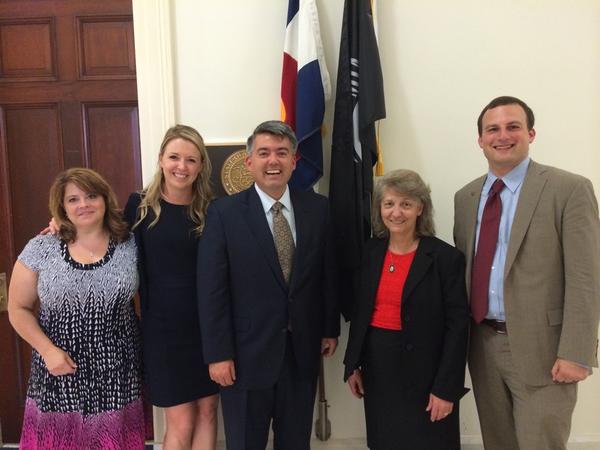 Representative Cory Gardner after meeting with We For For Health